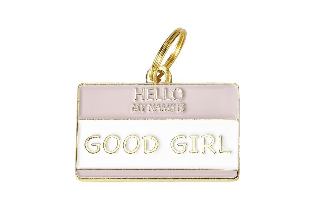 Two Tails Pet Company Good Girl Pet ID Tag