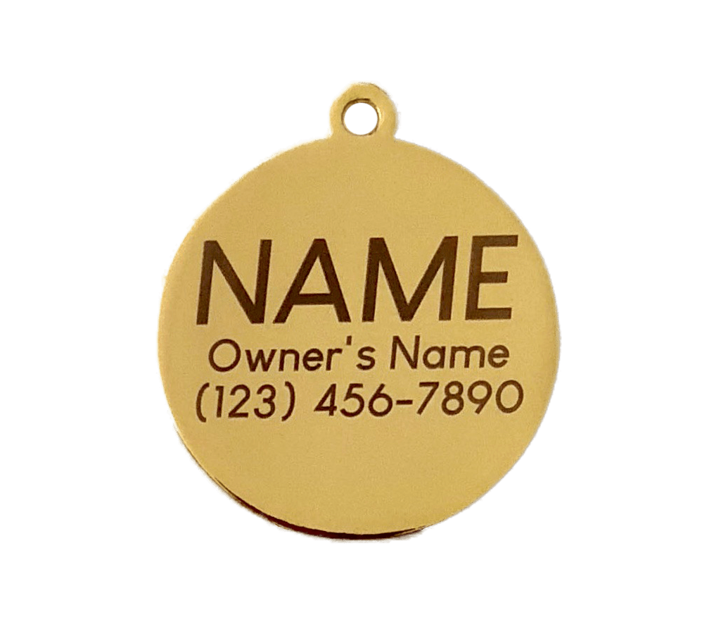 Two Tails Pet Company Smiling Sun Pet ID Tag
