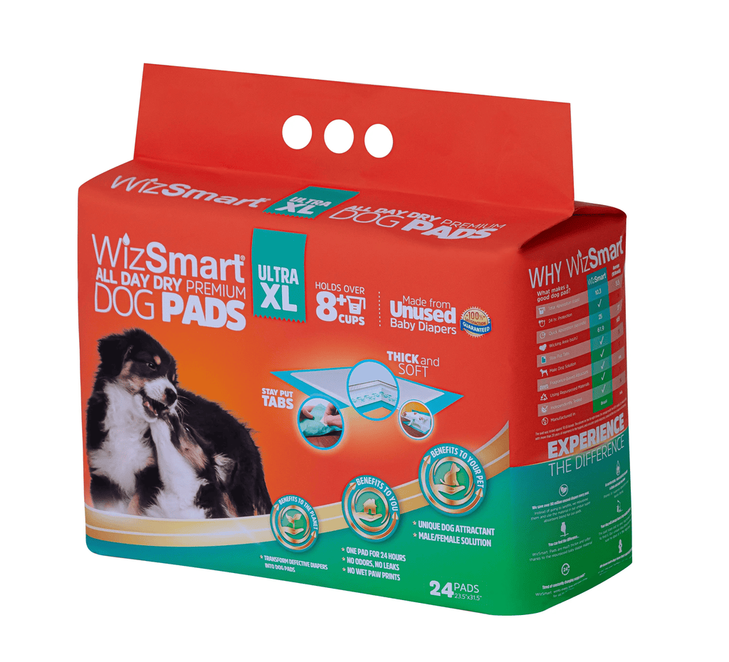WizSmart by Petix All-Day Dry Dog Pads - Ultra XL 24 Pack